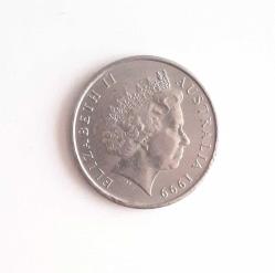 Avusturalya 5 Cent 1999 Kraliçe Elizabeth Portreli