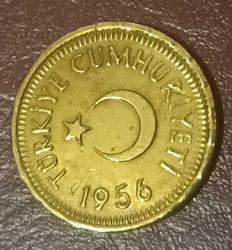 1956 10 Kuruş Düz Çil