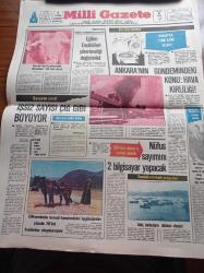 Milli Gazete - 6 Ekim 1980 - Arıların İlginç Dünyası Yazı Dizisi - Geçici Anayasa Milli Güvenlik Kuruluna Sunuldu - New York Times'a Göre Kenan Evren'in Hiç Bir Siyasi Hırsı Yok - Sosyal Güvenlik Bakanı Sadık Şide - Irak'ın 2 Jetini Iraklı Kürtler Düşürdü - Türklerin Federal Almanya'ya Girmesi Zorlaştı Vize Uygulaması Dün Başladı - Sivil Savcılar Sıkıyönetim Mahkemelerinde Görev Yapacak
