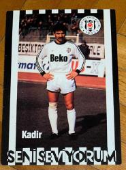 Efemera - BEŞİKTAŞ - KADİR AKBULUT * FUTBOLCU KARTPOSTALI * 1980'LER * 13 x 20 CM - kitantik - kitaLog