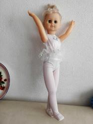 ESKİ DÖNEM OYUNCAK BEBEK BALERİN ELBİSELİ BÜYÜK BOY 50 CM PLASTİK, UYUR ÇOK GÜZEL