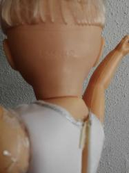 ESKİ DÖNEM OYUNCAK BEBEK BALERİN ELBİSELİ BÜYÜK BOY 50 CM PLASTİK, UYUR ÇOK GÜZEL