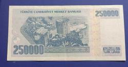7 Emisyon 3 tertip 250 Bin Lira çil I 36 seri 1998-2006)