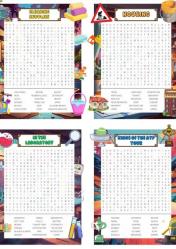 İngilizce Kelime Öğreten Bulmaca Kitap Seti (4 Kitap)