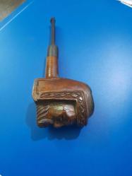Vintage BRUVİK MARKA HAND MADE EL YAPIMI  Pipo  KULLANILMIŞ TİMURLENK TEMALI