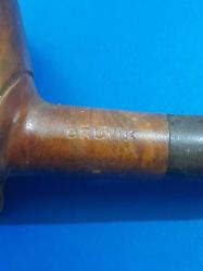 Vintage BRUVİK MARKA HAND MADE EL YAPIMI  Pipo  KULLANILMIŞ TİMURLENK TEMALI