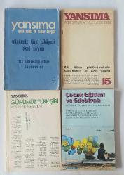 YANSIMA Aylık Sanat ve Kültür Dergisi, Ocak 1972 - Eylül 1975, Sayı: 1 - 45 [25 ADET]