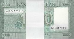LÜBNAN 2016 YILI 1000 LİVRE DESTE 100 ADET ÇİL