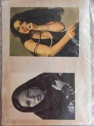 Türkan Şoray ile Kadir İnanır Çeşitli Gazete Dergi ve Haber Sayfalarından kesilmiş4  adet fotoğraflı 20*30cm ebadında arkalı önlü boş kağıda yapıştırılmıştır.
