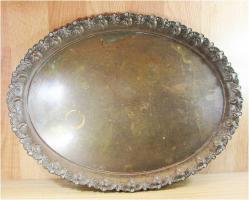 AnTiKa OSMANLI BroNZ BÜYÜK OVAL TEPSİ...43cmx56cm