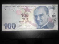 9. EMİSYON 100 TÜRK LİRASI  F363 424424   ÇA/ÇİL 2 Lİ TEKRAR NO - 6 Lİ RADAR  TCB  6479