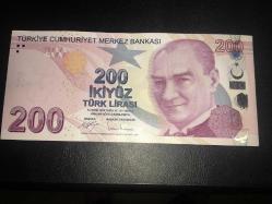 9.EMİSYON  200 TÜRK LİRASI E627 888088  ÇİL  (GÜZEL NO)  TCB 0528