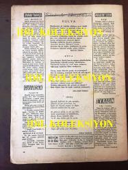 Büyük Doğu Dergisi (Dönemine ait, Orijinal) - Necip Fazıl Kısakürek - 22. SAYI - 29 MART 1946 - PEYAMİ SAFA - ADIDEĞMEZ - REŞAT EKREM - VECDİ BÜRÜN - NİZAMETTİN NAZİF - OKTAY AKBAL - SALİH ZEKİ - ZAHİR GÜVEMLİ - SAİT FAİK - ZİYA ŞAKİR - MİTHAT ÖZKÖK - NESLİHAN KISAKÜREK - RIZA BEŞER - SURETİ HAK PERDESİ - KASAP ÇIRAĞI, FİLOZOF ve SANATKAR - SÜMERBANK - HALKADAN PIRILTILAR - EBUMANSUR (KAVKÜLAH) - EBUAMRU (DIMIŞKİ) - MEDİNE MÜDAFİİ ve ÇEKİRGELER - EZELİ KOCA - HADİSELERİN MUHASEBESİ - (MİSSURİ)NİN SEYAHATİ - HEP MAARİF MESELEMİZ - MİLLİ TÜRK MUSİKİSİ - ZAVALLI TÜRKÇE