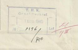 1 NİSAN 1940 TÜRK HAVA KURUMU / T.H.K.Ş. BAŞKANI FARUK YERSEL İMZALI EVRAK...