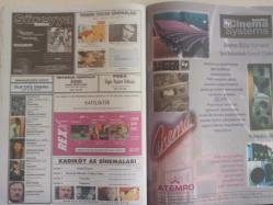 Sinema Gazetesi Haftalık Antrakt Dergisi Eki - 9-15 Haziran 2000 - Zor Tercih ( The End Of The Affair ) Filmi - Ralph Fiennes - Julianne Moore - Stephen Rea - JBL Hoparlör Reklamı - Sinebakış - Teslimiyet - Harvey Keitel - Yarasalar ( Bats ) Filmi - Leon Carlos Jocat - Bob Gunton - Glenn Garland - George Mooradian - Laura Schiff - Steve Stabler - Brent Baum - John Logan - Ateşten Kalbe Akıldan Dumana Filmi - Jason Flemyng - Dexter Fletcher - Nick Moran - Hayvanlar, Melekler ve İnsanlar Filmi - Kutsal Duman Filmi - Pokemon: İlk Film Filmi - Zor Tercih Filmi - Ralph Fiennes - Julianne Moore - Vigo: Yaşam Tutkusu - Atempo Sinema Sistemleri Reklamı - LG Klima Reklamı fotoğraf ve haberi - Tam Takım Dergi