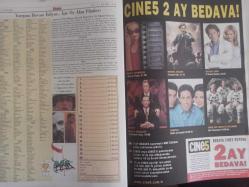 Sinema Gazetesi Haftalık Antrakt Dergisi Eki - 5-11 Kasım 1999 - Sayı:1 - Evrenin Askerleri Geri Dönüş Filmi - Jean Claude Van Damme - Michael Jan White - Kiana Tom - Daniel Von Bargen - JBL Hoparlör Reklamı - Zeta Jones - 11. Yılımızda Bizden Yararlanın - ''Alaturka Aşk''ın Çekimleri Tamamlandı - Harem Suare'yi Bütün Dünya İzleyecek - Gözü Tamamen Kapalı Filmi - Tom Cruise - Nicole Kidman - Stanley Kubrick - Harrison Ford - 43. Londra Film Festivali - Marc Simenon Öldü - Vahşi Komedi Filmi - Perili Ev Filmi - Liam Neeson - Catherine Zeta Jones - Owen Wilson - Lili Taylor - Bruce Dern-  Amerikan Pastası Filmi - Bauhaus Reklamı - Vahşi Vahşi Batı ( Wild Wild West ) - Will Smith - Kevin Kline - Kenneth Branagh - Salma Hayek fotoğraf ve haberi - Tam Takım Dergi