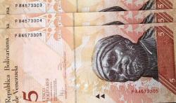 Venezuela 5 Bolivares 2011 Çil SERİ TAKİPLİ 3'LÜ LOT ( D-18 )