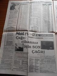 Milliyet Gazetesi - 13  Şubat 1991 - Galatasaray'da Rotariu Rötarı - Fenerbahçe deprem Şoku - Yıldırım Akbulut Semra Özal'la Yarışırım - Semra Özal'ın Rakibi Ali Coşkun - Deniz Baykal Erdal İnönü Bocaladı - Savaşa 4 Son - Dün Körfez Krizini Sona Erdirmenin Çarelerini Arıyor - Süleyman Demirel - Turgut Özal
