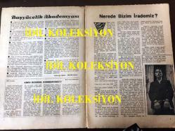 Büyük Doğu Dergisi (Dönemine ait, Orijinal) - Necip Fazıl Kısakürek - 44. SAYI - 30 AĞUSTOS 1946 - KAZIM NAMİ - ADI DEĞMEZ - MAHMUT YESARİ - SEMİHA AYVERDİ - KEMAL PEKER - KULAK MİSAFİRİ - ÖMER RIZA - ZAHİR GÜVEMLİ - SALİH ZEKİ - SAMİ KARAYEL - SELAHADDİN GÜNGÖR - NESLİHAN KISAKÜREK - REFİK FİKRET - MEDENİYET ŞARTI PLAJ - BAŞYÜCELİK AKADEMYASI - NEREDE BİZİM İRADEMİZ? - ABDULLAH BELYANİ - ÜSLUP MUAMMASI - VAZİYET ve ÇARE - HADİSELERİN MUHASEBESİ - SOVYET NOTASININ ASIL DESTEKLERİ - MESİHPAŞA İMAMI - KRİZ VAR! KRİZ VAR! - ZAVALLI TÜRKÇE