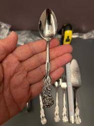 Almanya 1970 paslanmaz çelik pasta sofra takımı