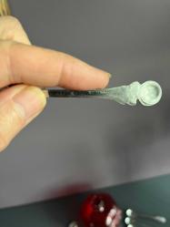 Almanya 1970ler gül desenli çay kaşığı