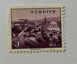 Mektup Zarfından Kesilmiş  / Postadan Geçmiş Pul Filateli - BOLU , 5 PARA - Türkiye Cumhuriyeti