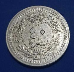 V. Mehmet Reşat 1327/3 40 para Çil