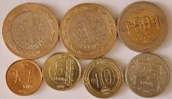 Türkiye Cumhuriyet 2018 Yılı  Para Seti 1 Lira Ters Düz  50/25/10/5/1 Kuruş  5718