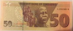 ZİMBABWE 50 DOLAR 2020 ÇİL.KAĞIT  PARA
