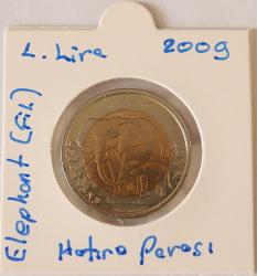 2009 1 Lira Elephant (Fil) Hatıra Parası (Bi Metal)  (173)