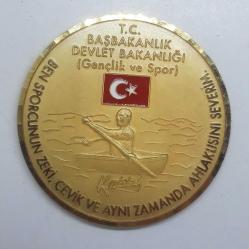 TC Başbakanlık Devlet Bakanlığı - Gençlik ve Spor MAdalyon ( Tek Taraflı )