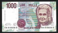 ** İTALYA ( 1.000 * LİRE ) 1990 - ÇİL