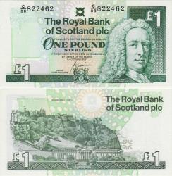 İSKOÇYA 1 POUND 2001 EDİNBURGH KALESİ GÖRSELLİ. ÇİL KONDİSYON.