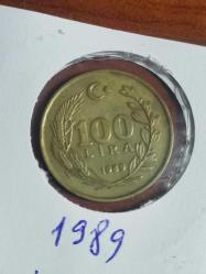 Türkiye 1989 100 lira