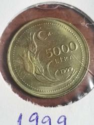 Türkiye 1999 5000 lira