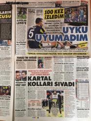 Sözcü Gazetesi, 7 Mart 2017,  Bekir Coşkun, Yılmaz Özdil, Emin Çölaşan, Saygı Öztürk, Rahmi Turan, Aytun Çıray, Selami Şahin, Yılmaz Özdil, Murat Muratoğlu, İsmail Şahin, Soner Yalçın, Gökmen Ulu, Özlem Gürses, Nihat Zeybekci, Mevlüt Çavuşoğlu, Taner Yıldız, Deniz Baykal, Aziz Kocaoğlu, Fatma Şahin, Musa Yıldırım, Meral Akşener, Pankart Daha Some Toplatid, Larin Cusu, Arabük'e 90+3'te Attigi In Derdiyok, Dün Akşam Anın Yüzünü Güldürdü, Sezonun İlk Haftasında G.Saray'in, Igor Tudor Yönetimindeki Karabük Karşısında 1-0 Kazandığı Maçta Cimbom'a Puan Kazandiran Golü De 90-3'te Yine Kafayla Eren Atmişti, Gurbetçi Yıldız 5. Kez Kafa Ile Fileleri Sarsarak Bu Alanda Ligin En Başandı İsmi Oldu, Toplam 10 Gole Ulaşan Eren Maç Sonrası 