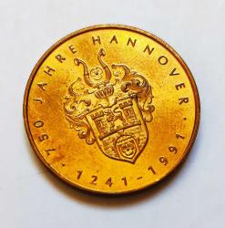 Almanya HANNOVER 250. Yıl Dönümü Hatıra Madalyon
