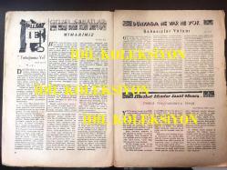 Büyük Doğu Dergisi (Dönemine ait, Orijinal) - Necip Fazıl Kısakürek - 54. SAYI - 15 KASIM 1946 - REFİK FİKRET - CAFER SENO - ADIDEĞMEZ - HAKKI KAMİL - PROF. EMİN ONAD - KADRİ DEMİROL - NİZAMEDDİN NAZİF - KİLİSLİ RIFAT - SALİH ZEKİ - AHMED ABDÜLBAKİ - SAMİ KARAYEL - SALAHADDİN GÜNGÖR - NESLİHYANK KISAKÜREK - 1,000,000 ÇOCUĞUMUZUN BİRİ - BU CEMİYET BİR KURTARICI BEKLİYOR - O DİYAR, İSLAMLIĞI ANLAMAKTA - BİZ (LAİK) MİYİZ, YOKSA İSLAM DÜŞMANI MI? - POETİKA: 7, ŞİİR VE CEMİYET - BU ADAM, BU ŞEHİR - YENİ BÜTÇE ETRAFINDA - ALLAH'IN MELEKLERİ - O DİYAR - MİMARİMİZ - BABASIZLAR VATANI - MÜSBET İLİMLER SANAT OLUNCA, PETROL KAYNAKLARININ KEŞFİ - HADİSELERİN MUHASEBESİ - İLK KOMEDYACILAR - AHMET ABDÜLBAKİ'DEN BİR HİKAYE - İÇ YÜZÜYLE ANDÜLHAMİT: 7 - TÜRKİYE (LAİK)DİR! - MUAŞRET EDEBİ, AĞIZ ŞAPIRDATMAK - ESKİ İKTİSAT VEKİLİ FUAT SİRMEN'DEN BİZE GELEN CEVAO
