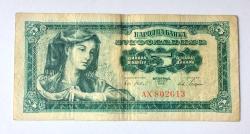 Yugoslavya 5 Dinar 1965 Tito Döneminden