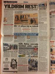 Sözcü Gazetesi, 7 Ekim 2016,  Uğur Dündar, Yılmaz Özdil, Emin Çölaşan, Binali Yıldırım, Burcu Demirer, Erdi Demirer, Zühtü Arslan, Rahmi Turan, Hayri Coşkun, Çetin Doğan, Engin Alan, Arshavin, Hleb, Bonucci, Ronaldo, Bale, Emre Çolak, Southgate, Sneijder, Quaresma, Martinez, Fenerbahçe, Milan, De Jong, Terim, Chelsea, Kairat Almaty, Real Madrid, Barcelona, Juventus, Arsenal, Manchester United, Galatasaray, Deportivo, Wesley Sneijder, Keylor Navas, Toni Kroos, Luka Modric, Cristiano Ronaldo, Gareth Bale, Roberto Martinez