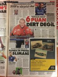 Sözcü Gazetesi, 6 Ocak 2018, Necati Doğru, Yılmaz Özdil, Rahmi Turan, İsmail Şahin, Münir Özkul, Aydın Boysan, Reza Zarrab, Hakan Atilla, Ümit Yalım, Panos Kammenos, Çipras, Süleyman, Recep Tayyip Erdoğan, Kılıçdaroğlu, Hazinedar, Zafer Çağlayan, Yılmaz Özdemir, Burak Akın, Yaşar Güler, Hakan Atilla, Adnan Öztürk, Dursun Özbek, Fatih Terim, Selahattin Aydoğdu, Hakan Şükür, Kwadwo Asamoah, Patrice Evra, Nigel de Jong, Erman Kunter, Recep Şen, Fernando Muslera, Çağlar Şahin Akbaba, Berke Özer