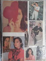 Türkan Şoray Çeşitli Gazete Dergi ve Haber Sayfalarından kesilmiş 9 adet fotoğraflı 20*30cm ebadında arkalı önlü boş kağıda yapıştırılmıştır.