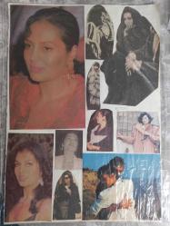 Türkan Şoray Çeşitli Gazete Dergi ve Haber Sayfalarından kesilmiş 16 adet fotoğraflı 20*30cm ebadında arkalı önlü boş kağıda yapıştırılmıştır.