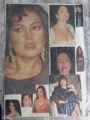 Türkan Şoray Çeşitli Gazete Dergi ve Haber Sayfalarından kesilmiş 17 adet fotoğraflı 20*30cm ebadında arkalı önlü boş kağıda yapıştırılmıştır.