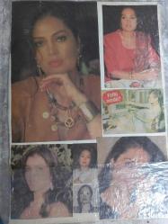 Türkan Şoray Çeşitli Gazete Dergi ve Haber Sayfalarından kesilmiş 11 adet fotoğraflı 20*30cm ebadında arkalı önlü boş kağıda yapıştırılmıştır.