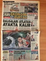 Sözcü Ekonomi Dünyası Gazetesi, 28 Aralık 2018,  Ege Cansen, Recep, Fuat Erbil, Timur Bayındır, Adnan Bali, Hakan Ateş, Hakan Binbaşgil, Ümit Leblebici, Murat Muratoğlu,  Destek Ve Kampanyalar Otomotiv İçin Kurtaramadı, Gayrimenkul Sektörü Zor Bir Yılı Geride Bırakıyor, İnşaat Sektörü İçin Zor Bir Yıl Oldu, Zorlu Yıl, 2019 Ekonomi, 2019'un İlk Yarısı İş Dünyası İçin Zor Bir Dönem Olacak, Güven Olmadan Bereket Olmaz, Enflasyonda Normalleşme Faizi Rahatlatır, Ticaret Savaşları Çarpacak, Turizmci Gelire Odaklandı, Büyümeyi Dışarıda Arayacaklar, Fonlama Maliyeti Önemli Olacak, Temkinli Olmakta Fayda Var, Reformlar Hız Kazanmalı, 2019'un Tuhaf Hikayesi: Türkiye Ekonomisi