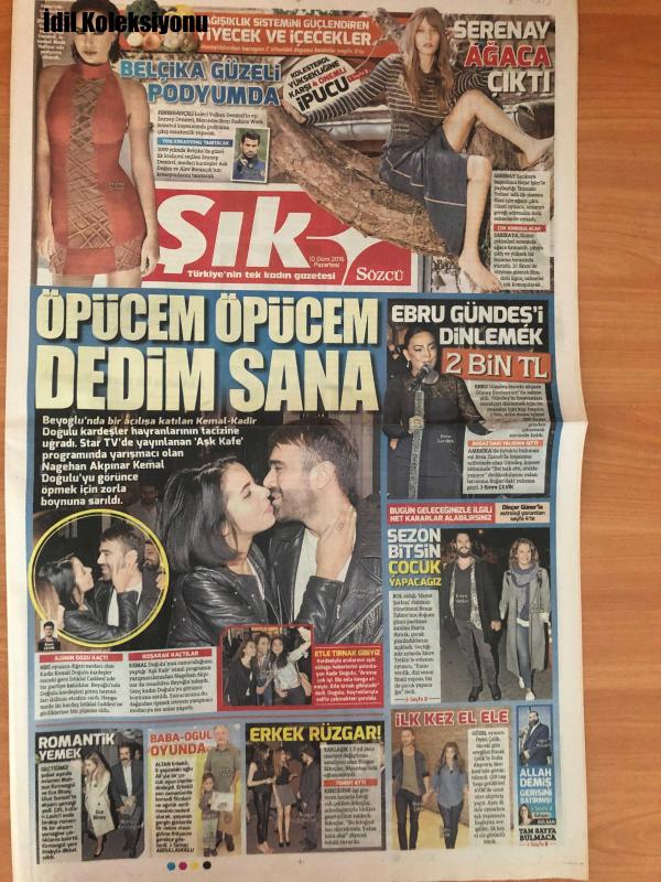 Sözcü Şık Gazetesi 10 Ekim 2016 Zeynep Demirel Volkan Demirel  