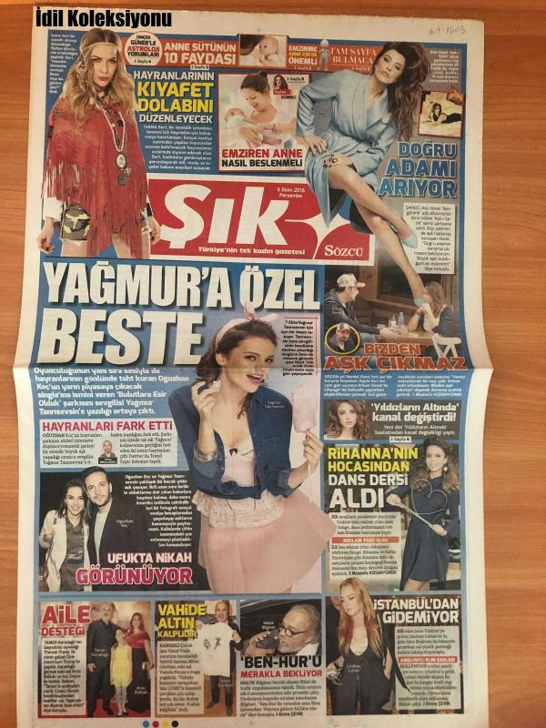 Sözcü Şık Gazetesi 6 Ekim 2016 Aslı Hünel Ayça İnci Dincer  