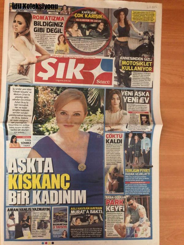 Sözcü Şık Gazetesi 2 Ağustos 2016 Aslı Enver Murat Boz a Bakıyor  