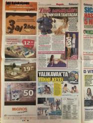 Sözcü Cumartesi Gazetesi, 30 Temmuz 2016,  Arzum Onan, Bodrum Masalı' Çok Yakında Başlıyor, Bodrum'da Tatil Yapan Arzum Onan ve Mehmet Aslantuğ, Candan Erçetin, Çifte Sürpriz, Defne Samyeli'nin 